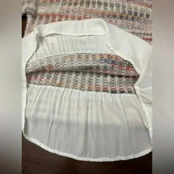 Hem & Thread Sweater Size Small Turtleneck Pastel Boutique Chunky Knit Soft NWT - Picture 9 of 15